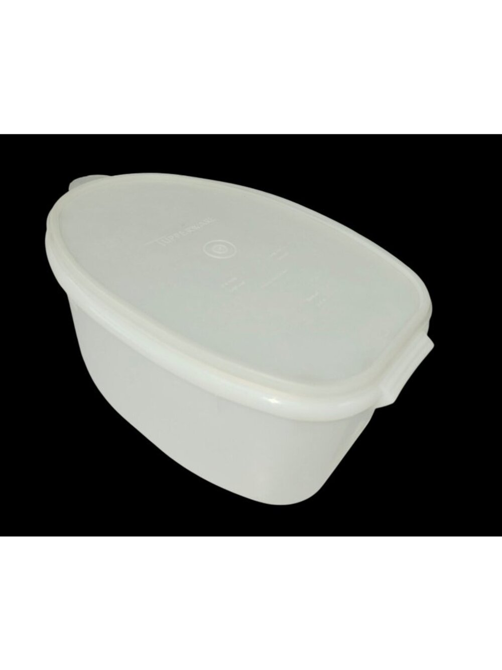Tupperware Flavor Saver White Oval Plastic Ham Turkey Roast